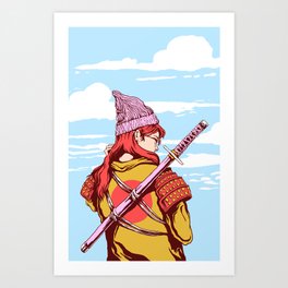 Tomoe Gozen Art Print