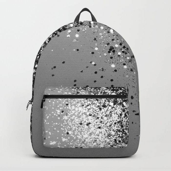Sparkling Silver Gray Lady Glitter #1 (Faux Glitter) #shiny #decor #art #society6 Backpack