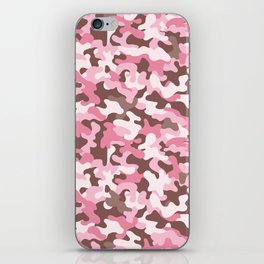 Pink Military Camouflage Pattern iPhone Skin