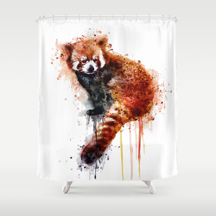 Watercolor Sea Turtle Shower Curtain by MarianVoicu