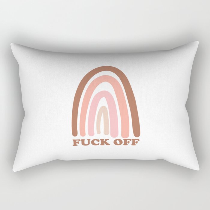 Fuck Off, Funny Quote Rectangular Pillow
