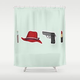 Peggy Carter Items Shower Curtain