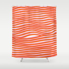 electric zebra stripes Shower Curtain