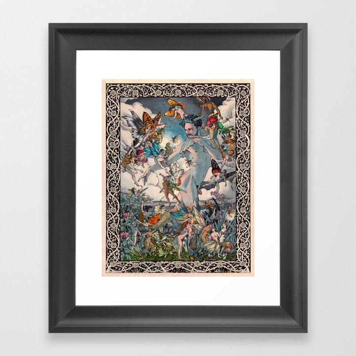 El Fauno y las Hadas Framed Art Print