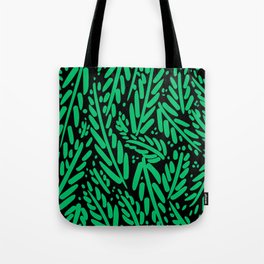 Leaf Pattern - Green Tote Bag