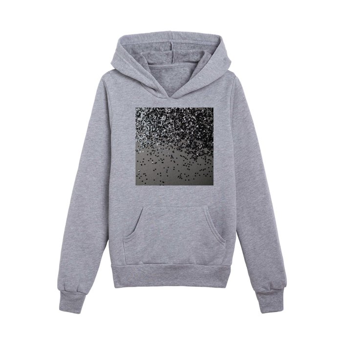 Silver Gray Glitter #4 (Faux Glitter) #shiny #decor #art #society6 Kids Pullover Hoodie