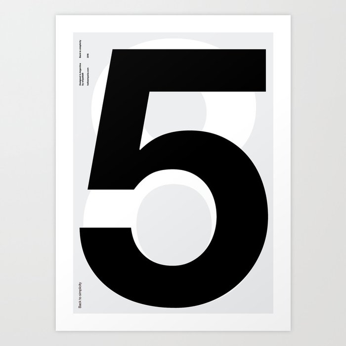 Helvetica Poster Nº5 by empatia Art Print