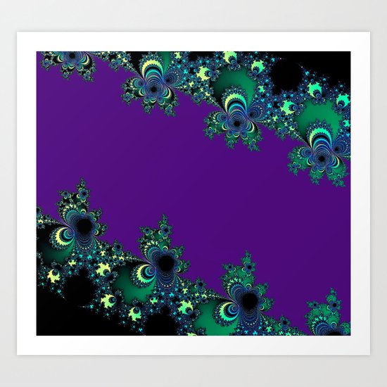 Asymmetrical Fractal 218 Art Print