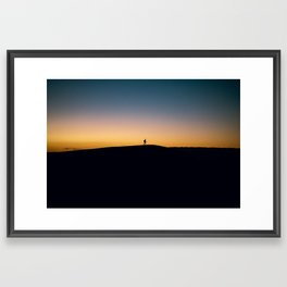 Western Sahara sunset Framed Art Print