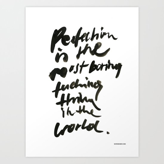 boring. Art Print