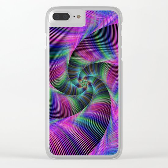 Spiral tentacles Clear iPhone Case