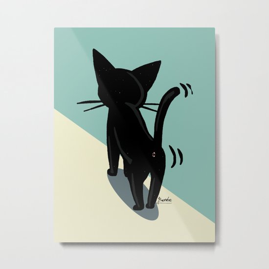 His back Metal Print