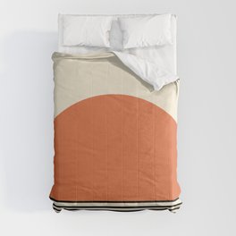 Sunrise / Sunset I - Orange & Black Comforter
