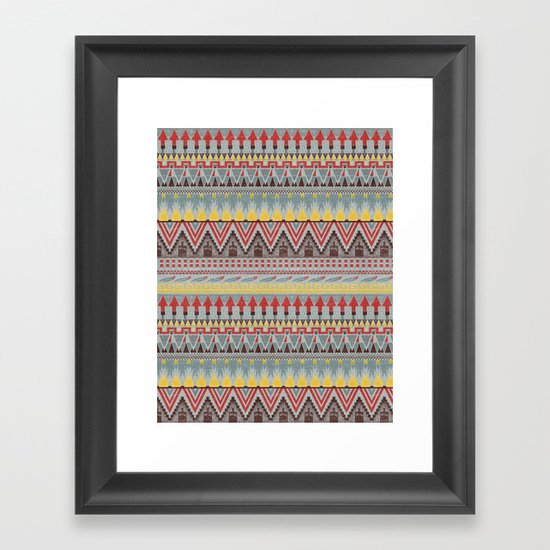 WHISKY AZTEC Framed Art Print