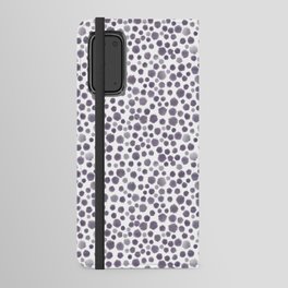 Watercolor Polka Dots - Purple Android Wallet Case