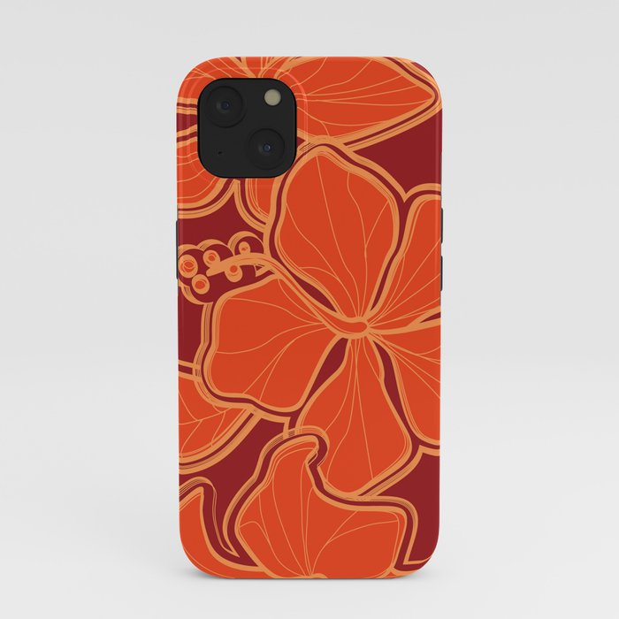 Kailua Hibiscus Hawaiian Sketchy Floral Design