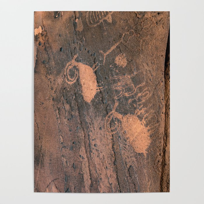 Desert Rock Art - Petroglyphs - II Poster