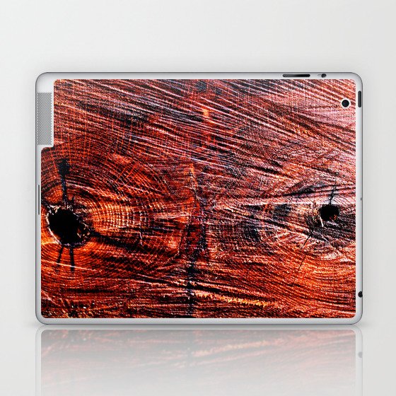 RED WOOD Laptop & iPad Skin