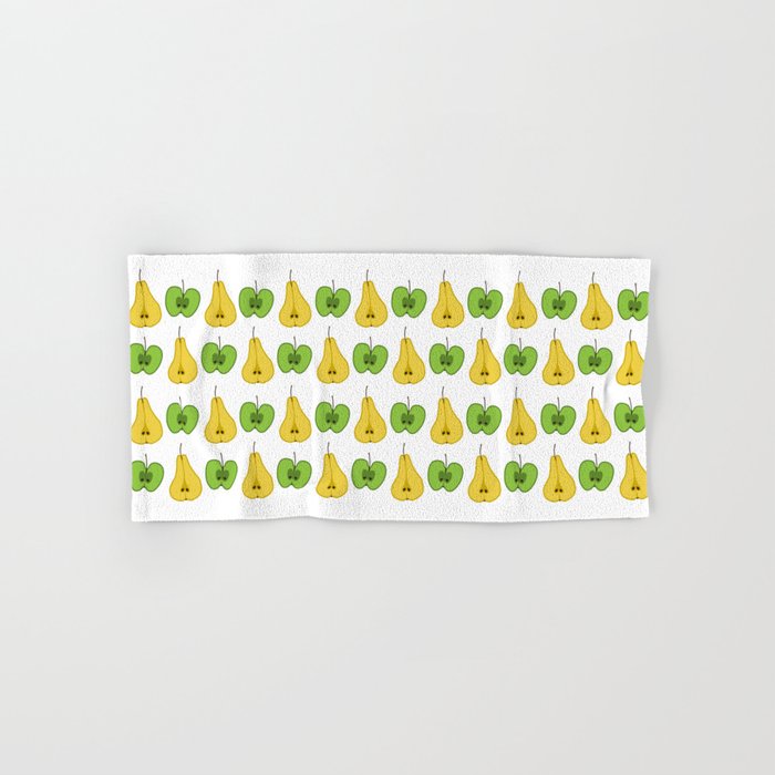 Apple and pear pattern Hand & Bath Towel