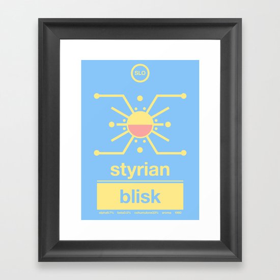 styrian blisk single hop Framed Art Print