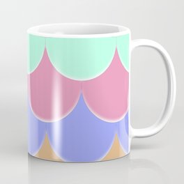 The Rainbow Scales Coffee Mug | Rainbow, Pink, Blue, Green, Yellow, Bright, Orange, Colorful, Graphic, Mermaid 