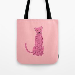 Preppy Aesthetic - Cute Pink Cheetah Tote Bag