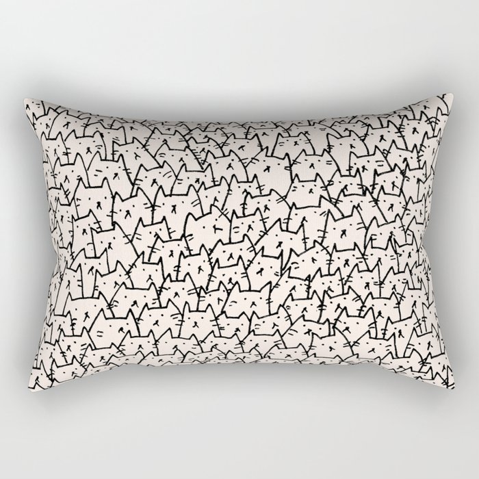 44 cats pillow