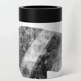 Bison - Black and White - Silhouette - Painted Can Cooler
