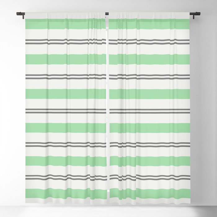 Pastel Green Gray Linen White Horizontal Stripes Pairs To 2020