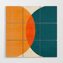 Mid Century Eclipse / Abstract Geometric Wood Wall Art