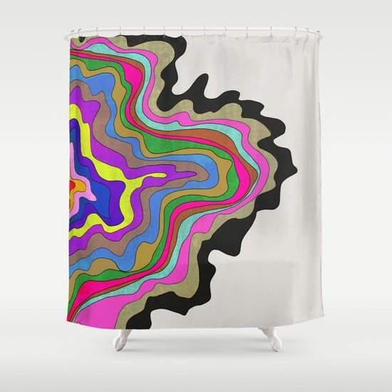 Color Wave Shower Curtain