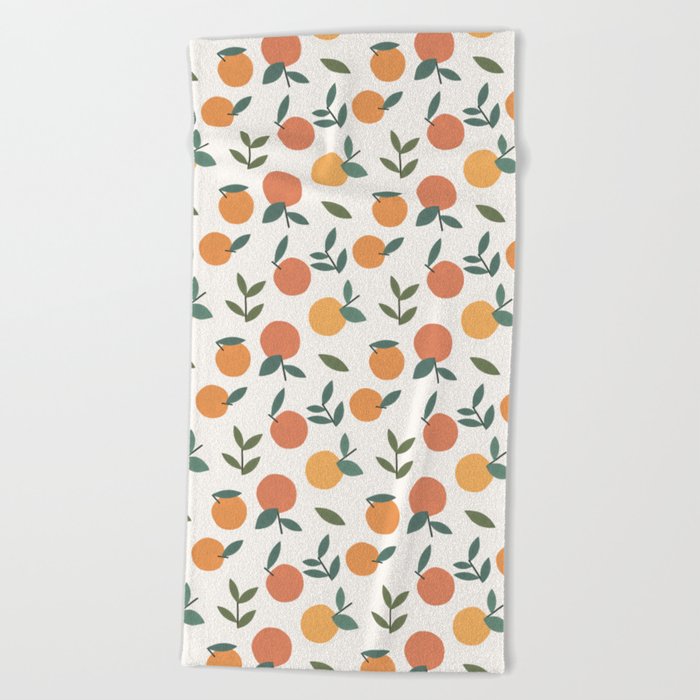 Clementines  Beach Towel