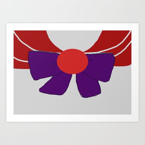 Sailor Mars Bow Art Print