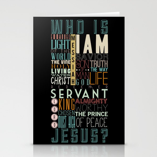 Who is Jesus Stationery Cards