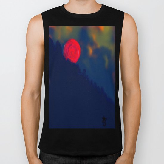 Red Moon Biker Tank