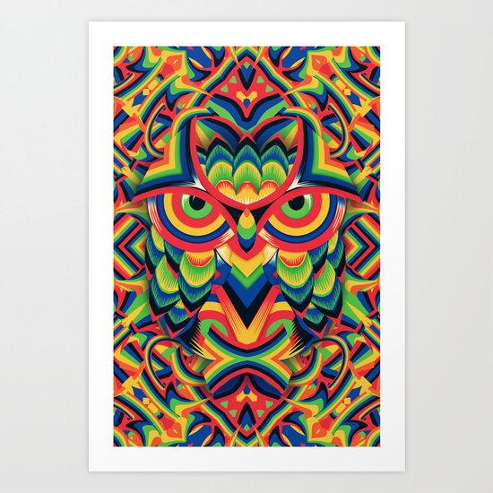 Owl 3 Art Print