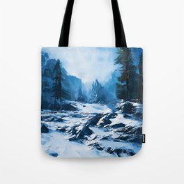 Frozen Landscape Tote Bag