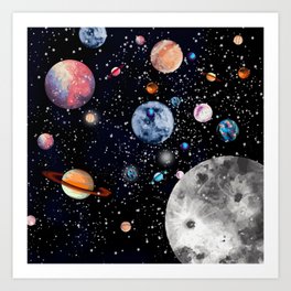 Cosmic world Art Print