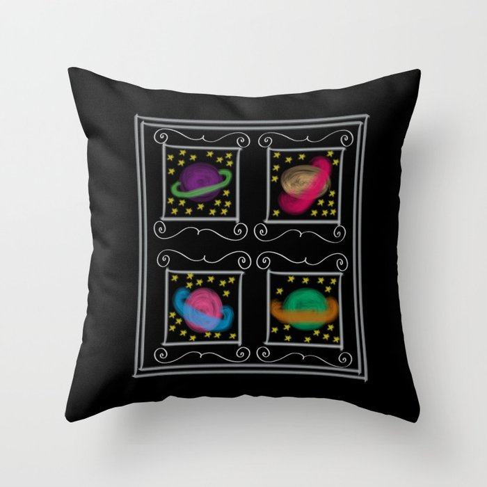 Planets Throw Pillow