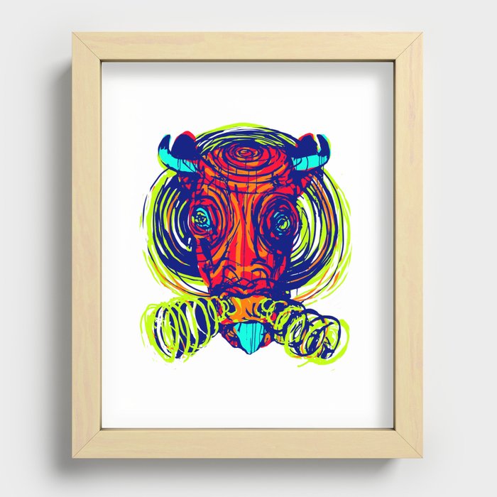 Toxic Frenzy Recessed Framed Print