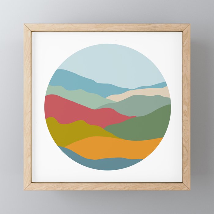 Mountain Vibes Framed Mini Art Print