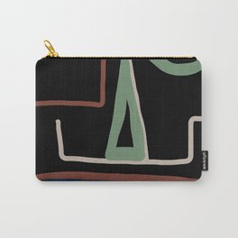 minimal line art abstract face  Carry-All Pouch