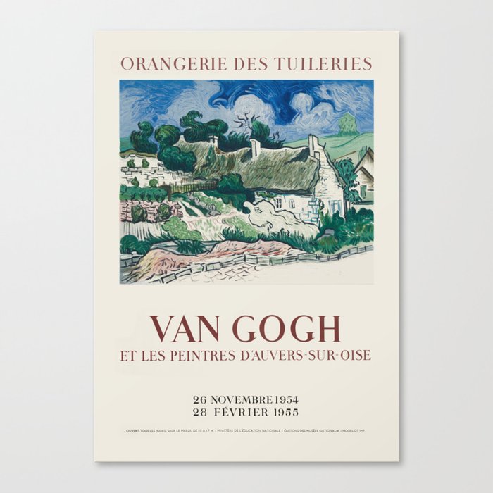 Vincent Van Gogh - Exhibition Poster Canvas Print by Gost-2020 - LARGE