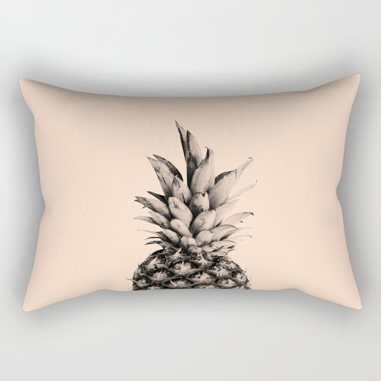 Pineapple on Pink Rectangular Pillow