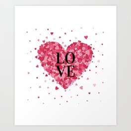 Happy Valentine's Day LOVE Art Print