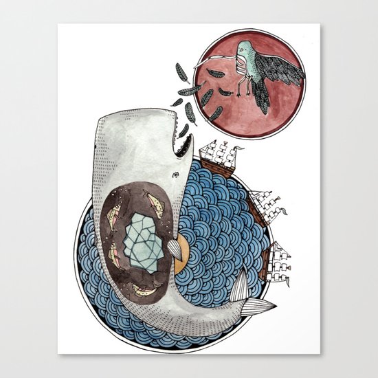New Version Whale Canvas Print