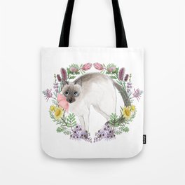 Pixie the Chocolate Siamese Cat Tote Bag