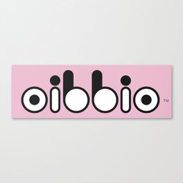 Oibbio Logo (Pink) Canvas Print