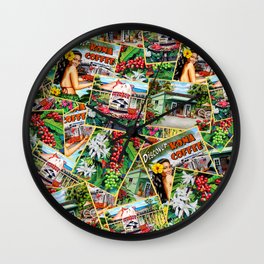 Mountain Thunder Collage Wall Clock