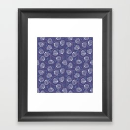 Poppy Purple Framed Art Print